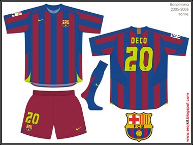 barcelona 2005 away kit